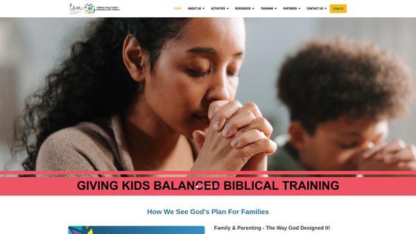 Screenshot of the The Shepherd's Ministries website
