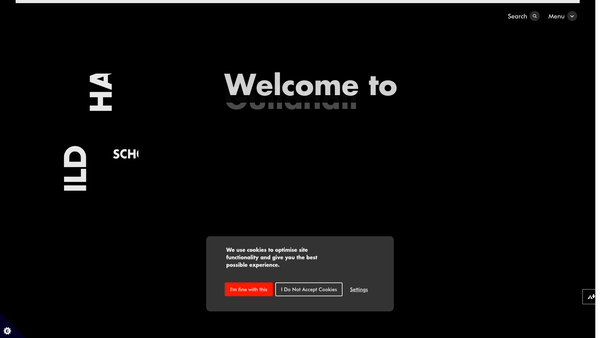 Screenshot of the The Guildhall School Trust website