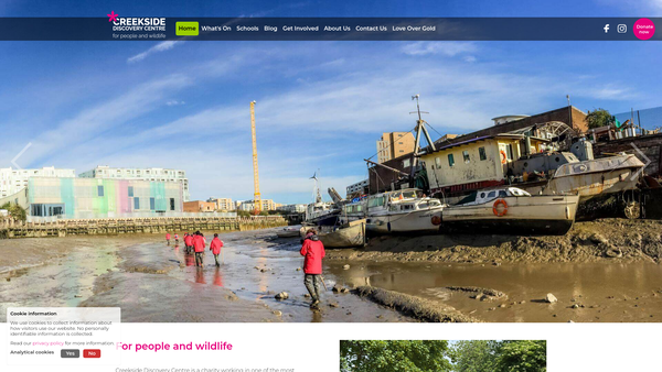 Screenshot of the Creekside Education Trust Ltd website