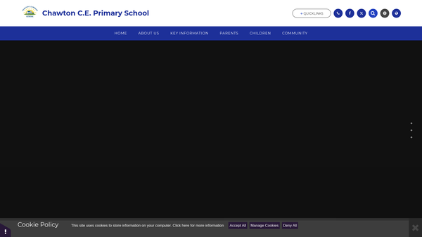 Screenshot of the Chawton School Support Group website