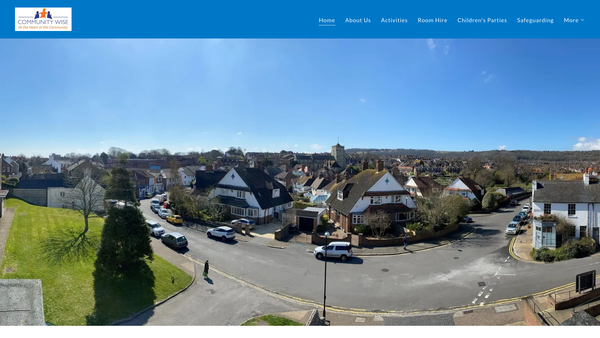 Screenshot of the Community Wise website
