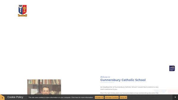 Screenshot of the The Gunnersbury Association website