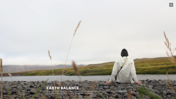 Screenshot of the Earth Balance 2000 website