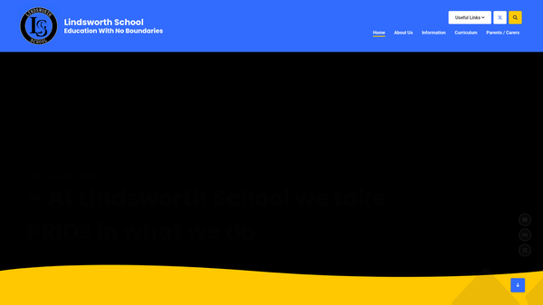 Screenshot of the Friends Of Lindsworth website