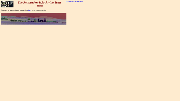 Screenshot of the The Restoration And Archiving Trust website