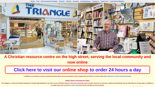 Screenshot of the Farnborough Christian Outreach website