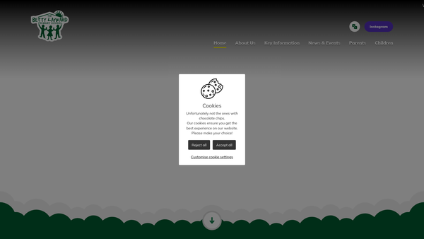 Screenshot of the Betty Layward School PTFA website