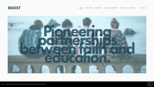 Screenshot of the Boost Felixstowe Ltd website
