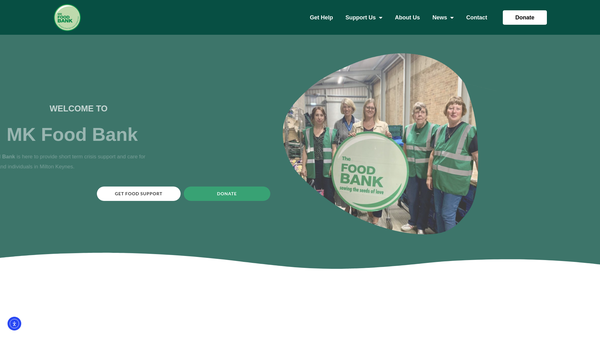 Screenshot of the Into The Community website