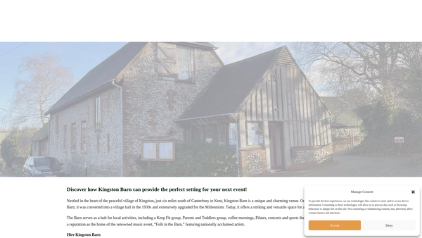Screenshot of the King George's Field, Kingston website