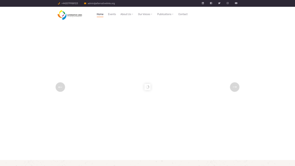Screenshot of the Alternative Links For Training And Development website