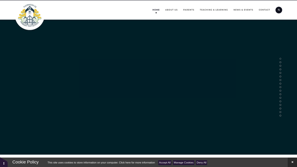 Screenshot of the Friends Of Thorndon School website