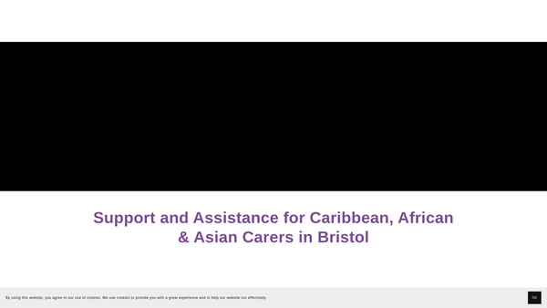 Screenshot of the Bristol Black Carers website