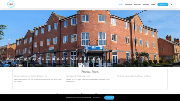 Screenshot of the Benn Partnership Centre website