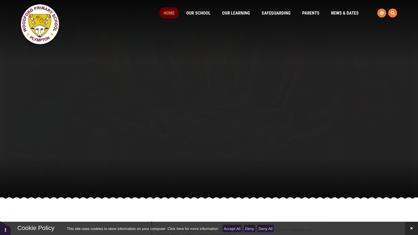 Screenshot of the Woodford Schools' Parent Teachers Association website