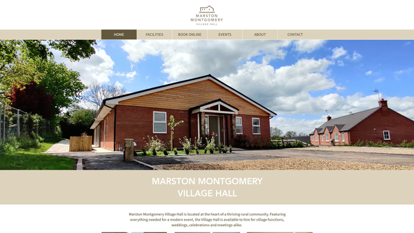 Screenshot of the Marston Montgomery Coronation Hall website