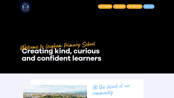 Screenshot of the Friends Of Leigham School website