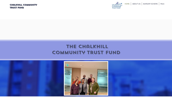 Screenshot of the Chalkhill Community Trust Fund website