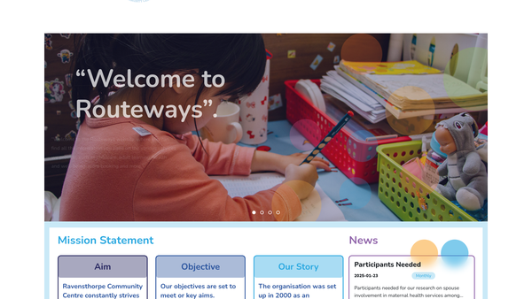 Screenshot of the Ravensthorpe Community Centre Limited website