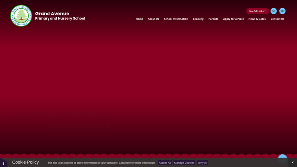Screenshot of the Grand Avenue School ICT Appeal website