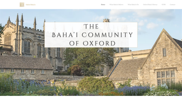 Screenshot of the Spiritual Assembly Of The Baha'is Of Oxford website