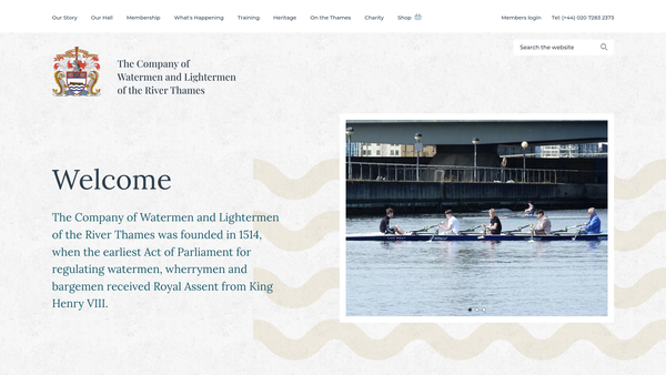 Screenshot of the Royal Benevolent And Educational Fund For Watermen And Lightermen website