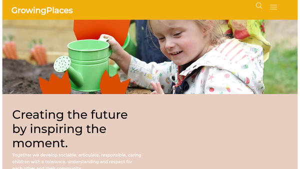 Screenshot of the Community Childcare Centres website