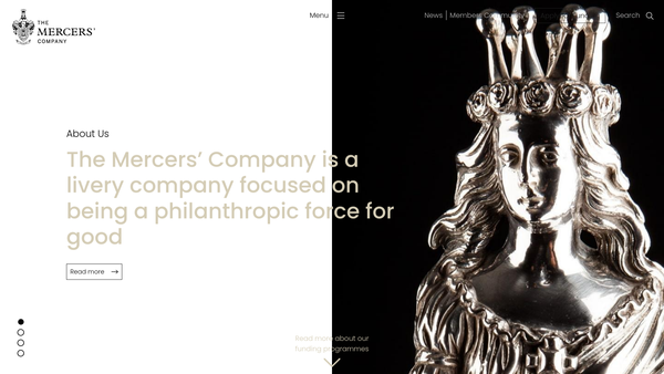 Screenshot of the Charity Of Sir Richard Whittington website