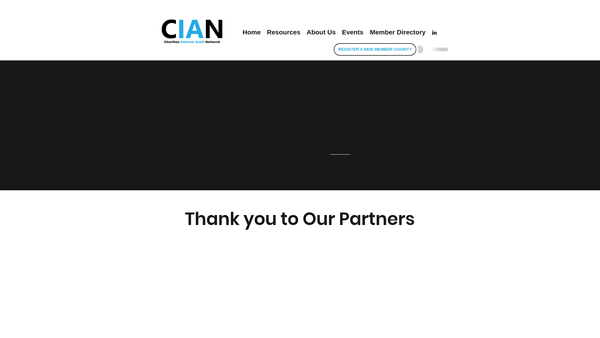 Screenshot of the Charities Internal Audit Network website