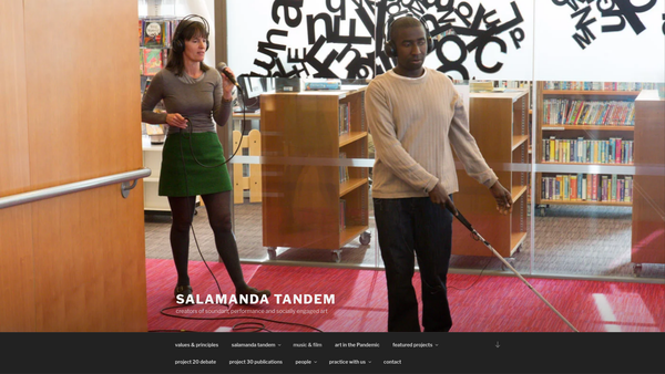 Screenshot of the Salamanda Tandem website