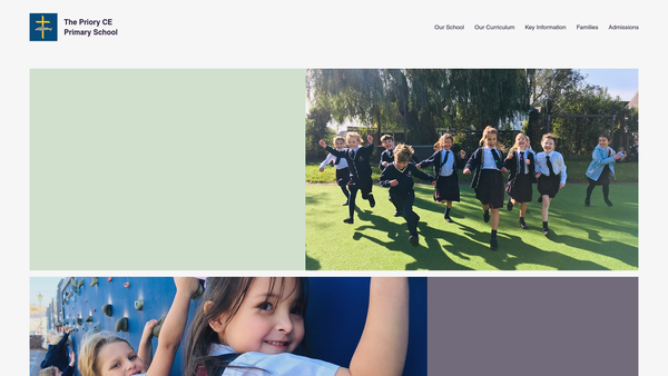 Screenshot of the The Priory School Parent Staff Society website