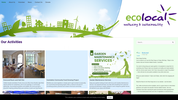 Screenshot of the The Centre For Enviromental Initiatives website