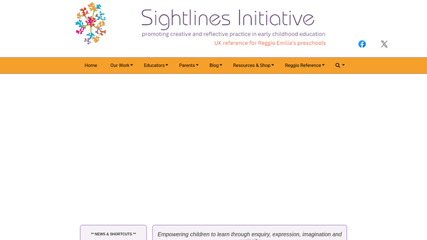 Screenshot of the Sightlines Initiative website