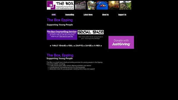 Screenshot of the The Koinonia Youth Trust website