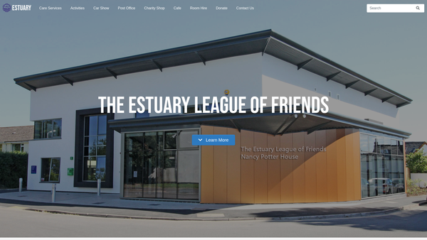Screenshot of the The Estuary League Of Friends website