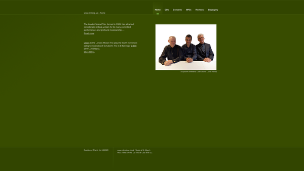 Screenshot of the Lmt Chamber Ensemble Ltd website