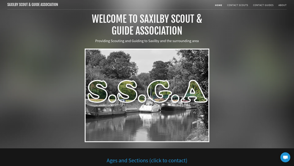Screenshot of the 24th Lincoln (Saxilby) Scout Group website