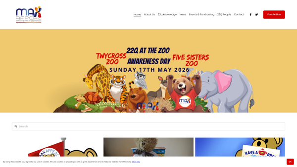 Screenshot of the Max Appeal website