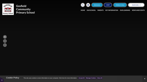 Screenshot of the Friends Of Gosfield Primary School website