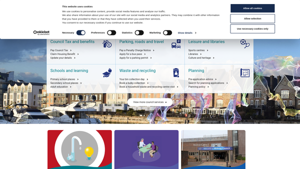 Screenshot of the Rochester Playing Field And Recreation Ground website