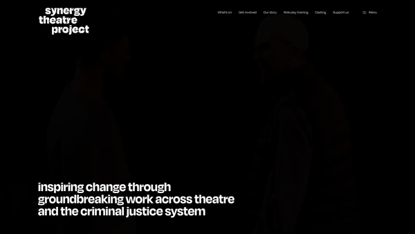 Screenshot of the Synergy Theatre Project website