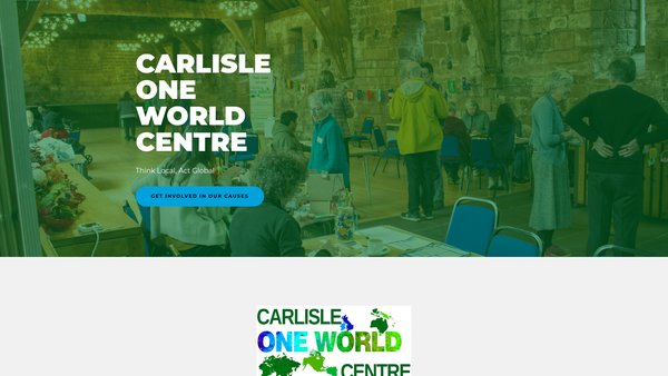 Screenshot of the Carlisle One World Centre website