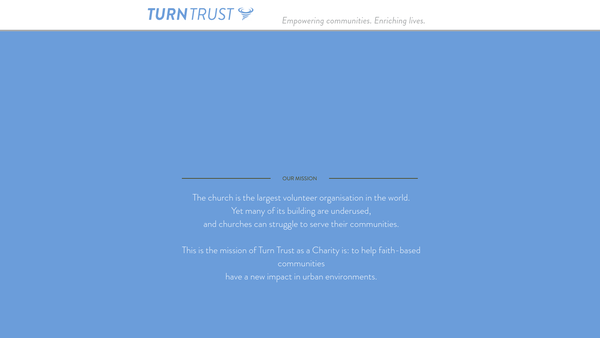 Screenshot of the Turn Trust website