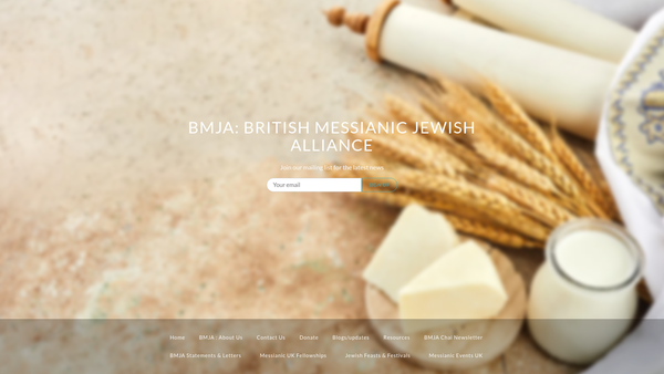 Screenshot of the British Messianic Jewish Alliance website