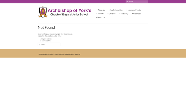 Screenshot of the Friends Of Bishopthorpe Junior School website