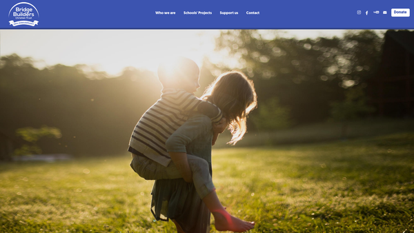 Screenshot of the Bridge Builders Christian Trust website