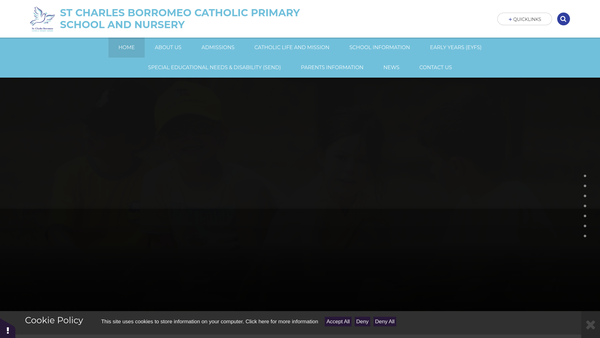 Screenshot of the St Charles Parent Teacher Association website