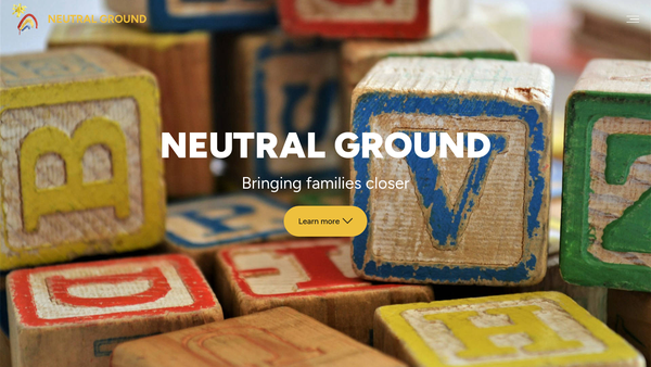 Screenshot of the Neutral Ground Child Contact Centre website