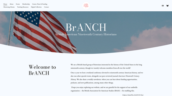 Screenshot of the Branch website