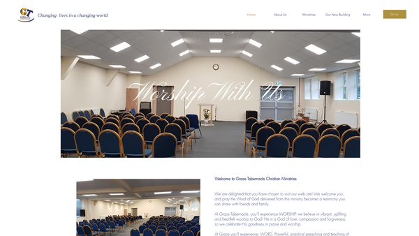 Screenshot of the Grace Tabernacle website